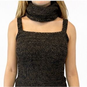 Vintage Donna Karan Cashmere Knit Tank with Detachable Turtleneck | 2002 Collect